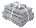 Catherine Lansfield 6 Piece Antibacterial Cotton Towel Set – Silver Grey