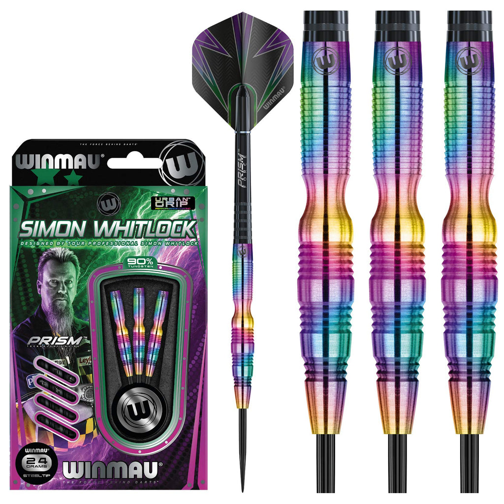 Winmau Simon Whitlock Tungsten Darts Set - 24g Urban Grip Darts