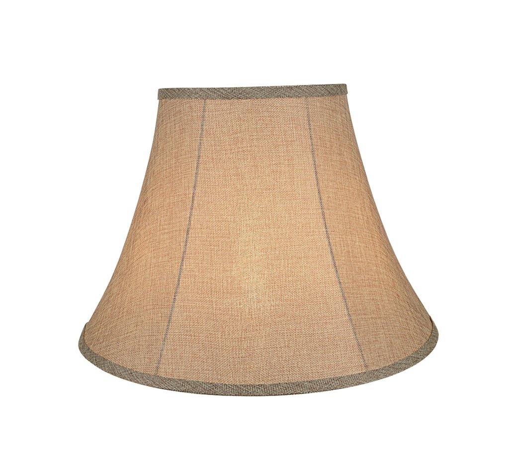 Aspen Creative Bell Lamp Shade – Natural Burlap Spider Construction, 18"