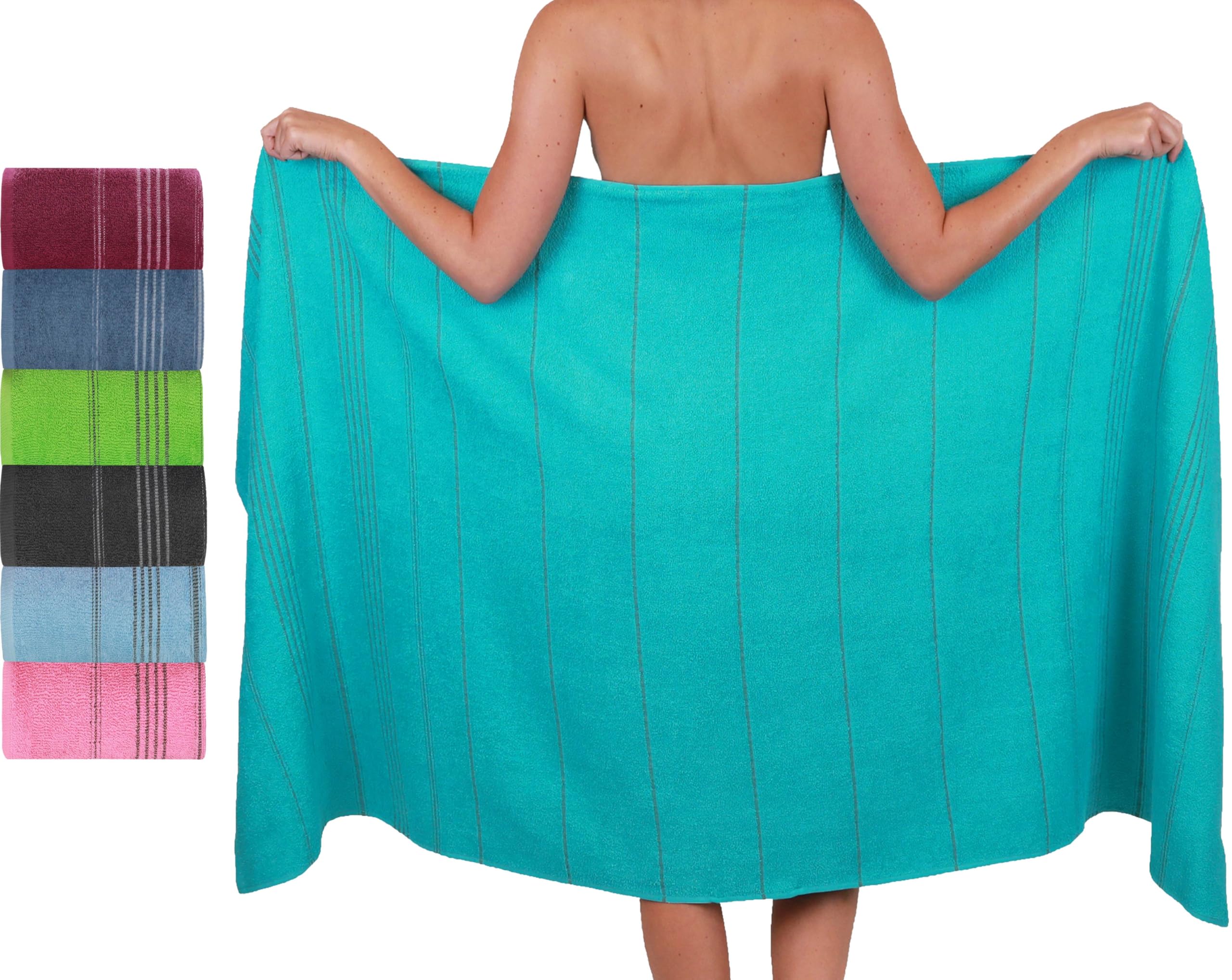 Betz XXL Cotton Beach Towel – 90x180 cm Large Sauna Bath Towel