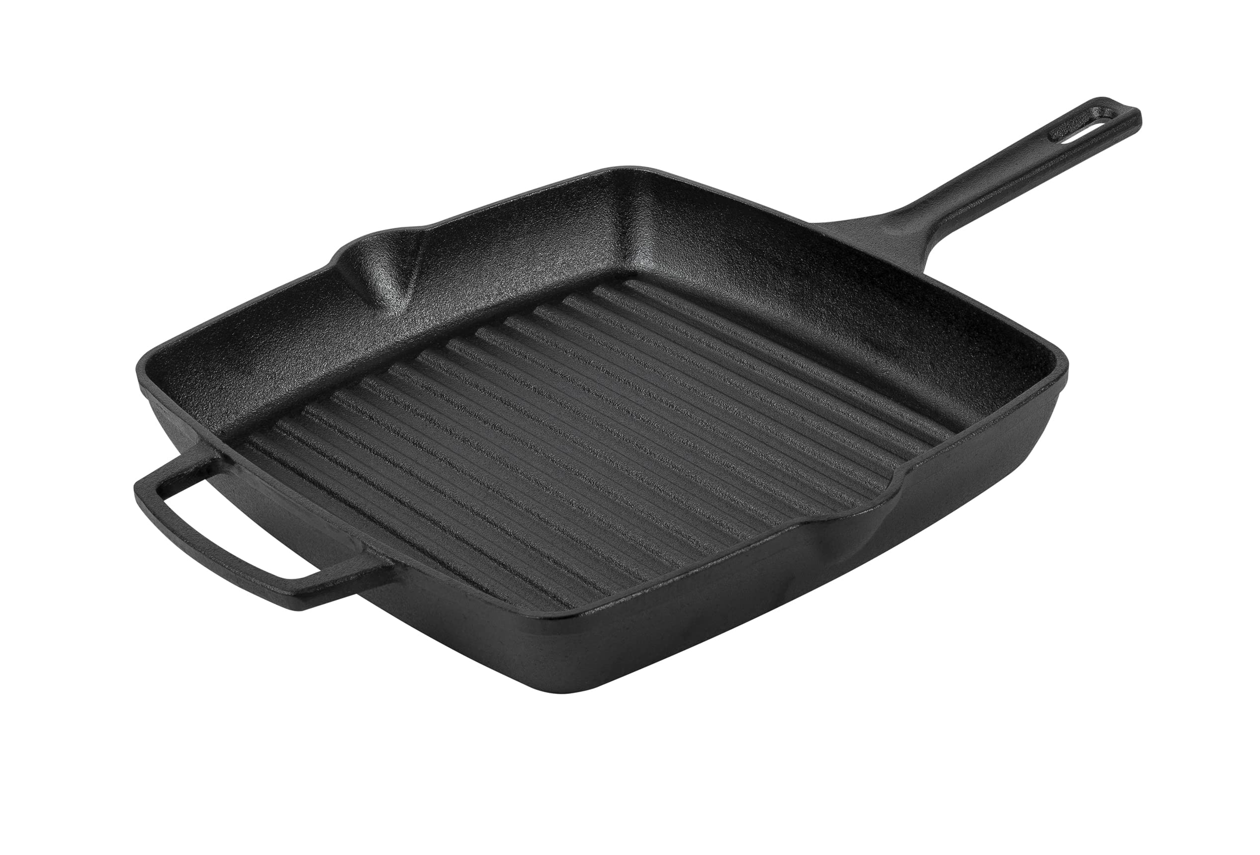 Prestige x Nadiya Pre-Seasoned Cast Iron Griddle Pan – 25cm Square