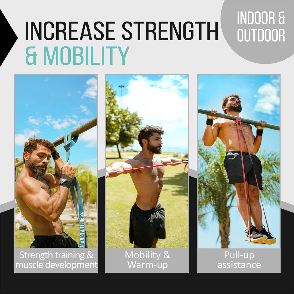 Resistance Bands – Natural Latex Pull Up Assist Bands Set