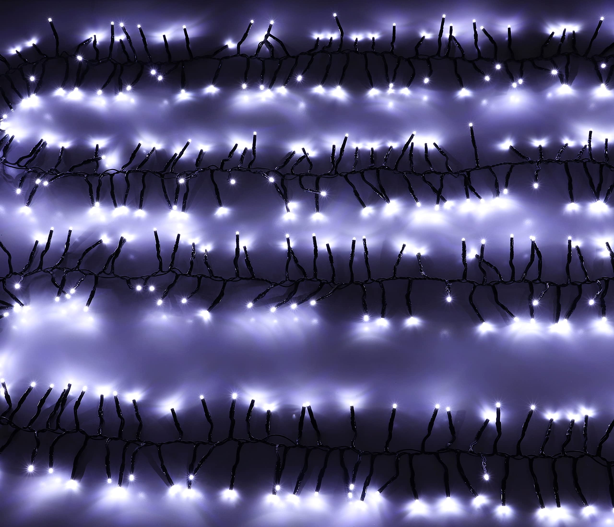 Christmas Concepts White LED Cluster Lights - 500 LEDs, 6m, 8 Functions