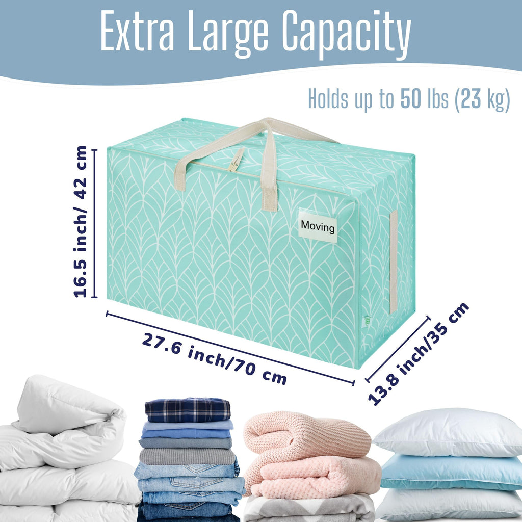 VENO 6 Pack Heavy-Duty Oversize Large Storage Bag with Zips for Moving, Clothes Storage, Laundry Bag, Packing, House Solutions, Water-Resistant