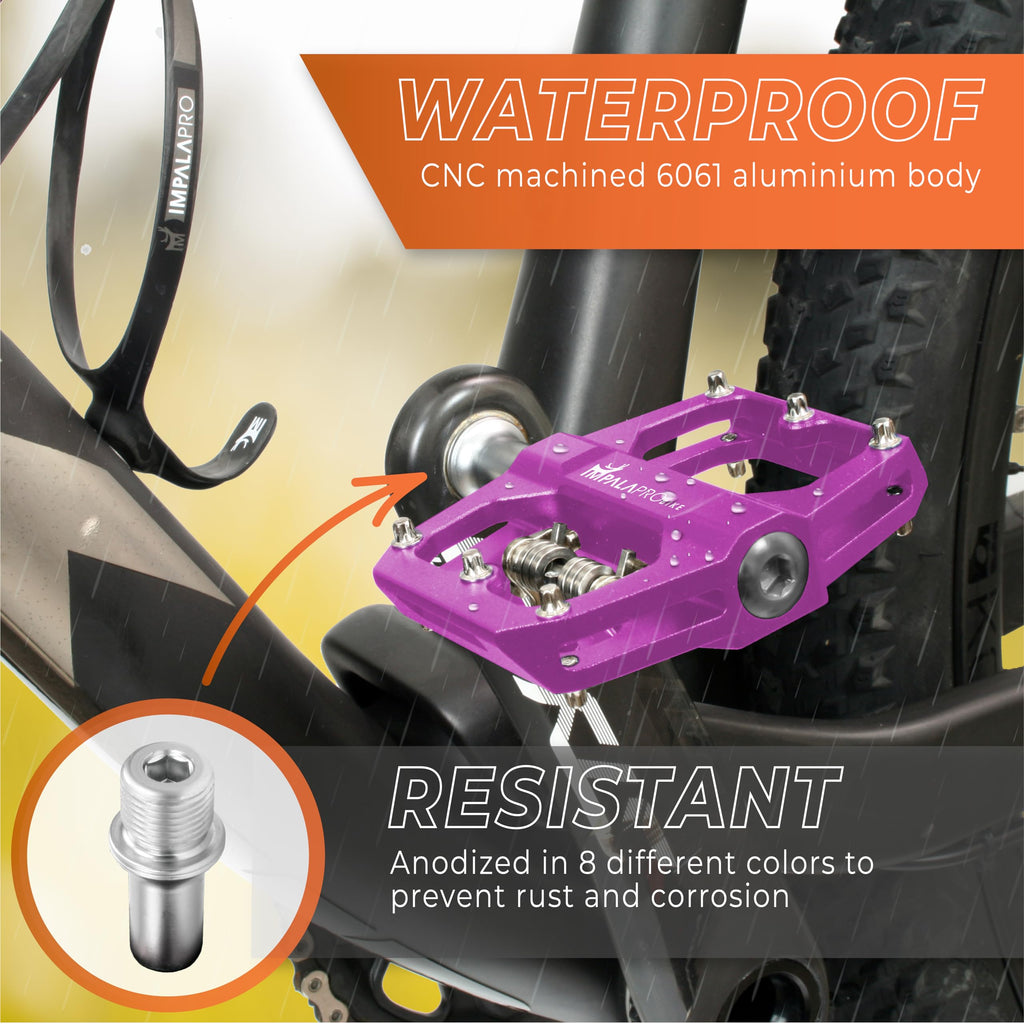 IMPALAPRO Dual Function MTB Pedals | Shimano SPD Compatible - Pink