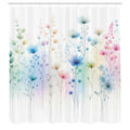 Abakuhaus Floral Shower Curtain | Waterproof Turkish Fabric – 175 x 200 cm