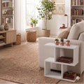 Narrow Side Table Eden 60, Slim Bedside Table, 2 Tier Sofa End Table with Storage Shelf, Small Accent Table, Plant Stand for Living Room, Bedroom - image 1