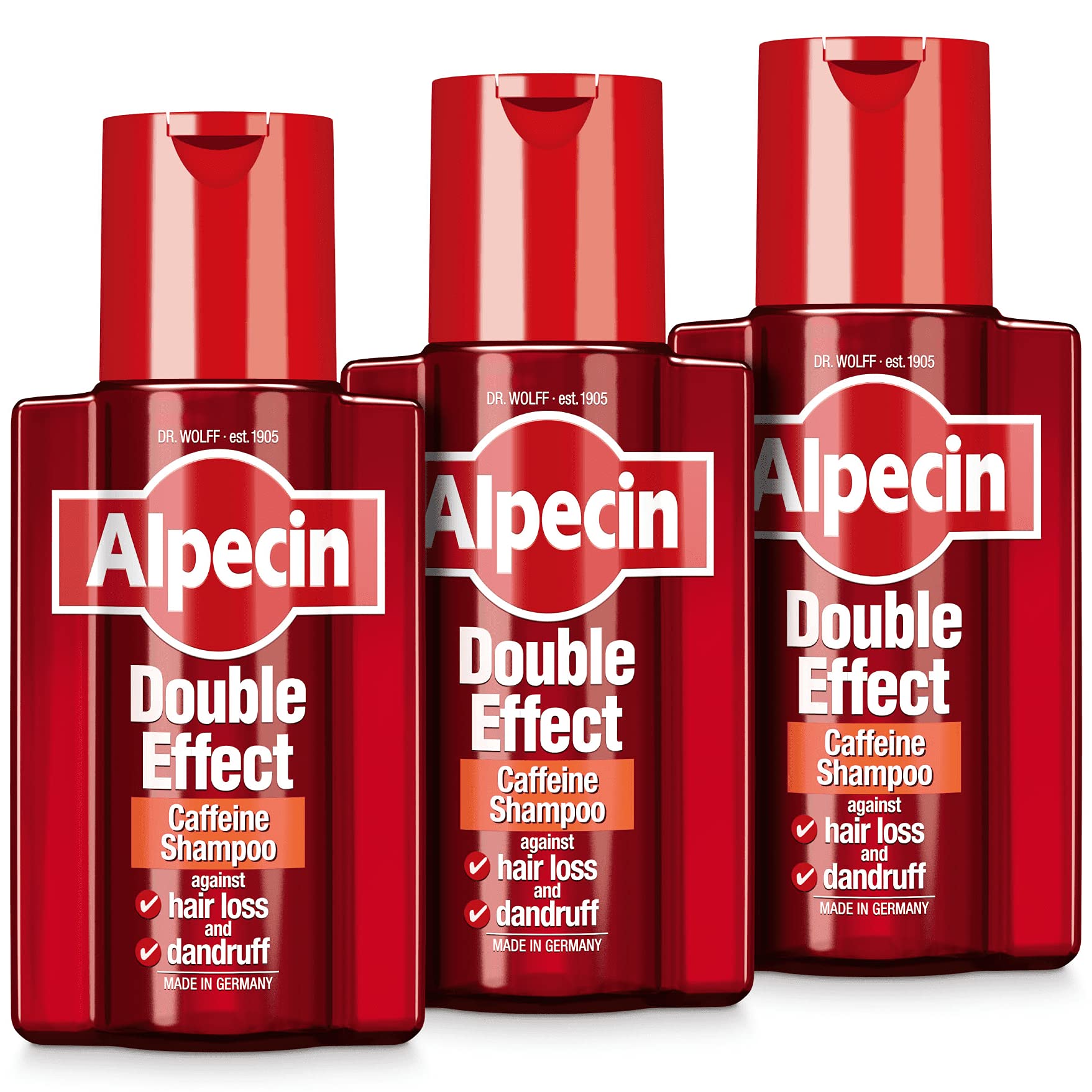 Alpecin Double Effect Caffeine Shampoo - Anti-Dandruff 3x 200ml