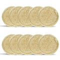 Jolof Store Natural Loofah Exfoliating Pads – 10 Pack Biodegradable
