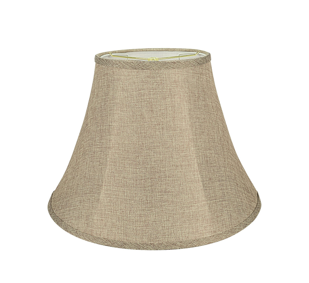 Aspen Creative Bell Lamp Shade – Natural Burlap Spider Construction, 18"