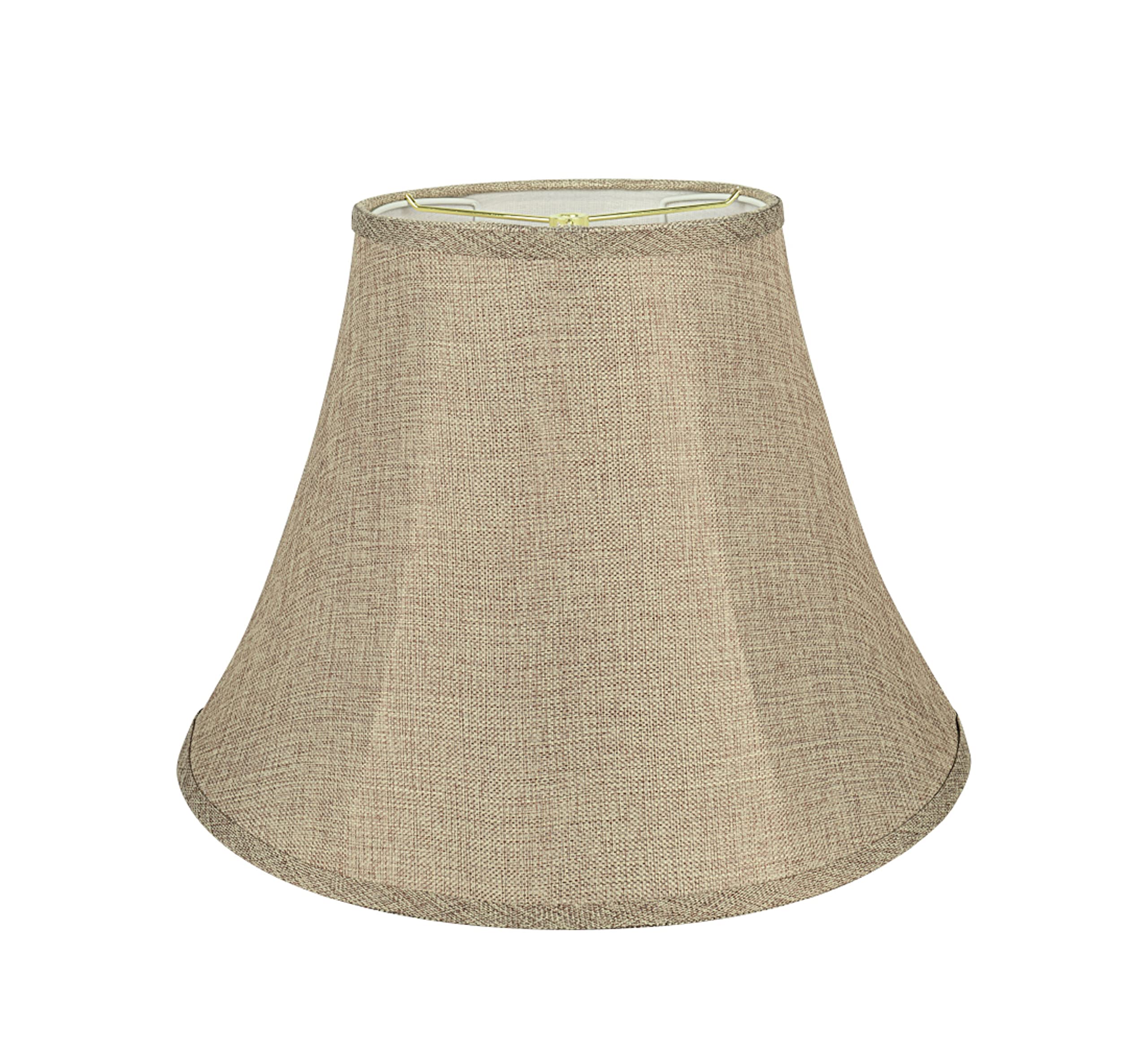 Aspen Creative Bell Lamp Shade – Natural Burlap Spider Construction, 18"