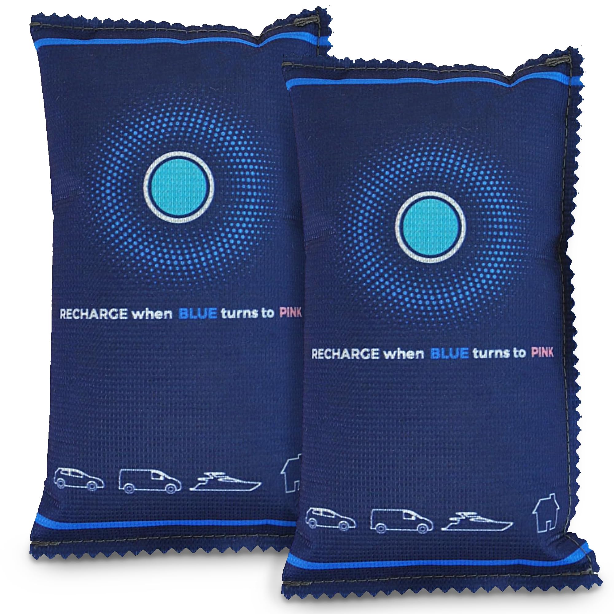 Quebec Car Dehumidifier Bag - 2 x 350g Reusable Moisture Absorber