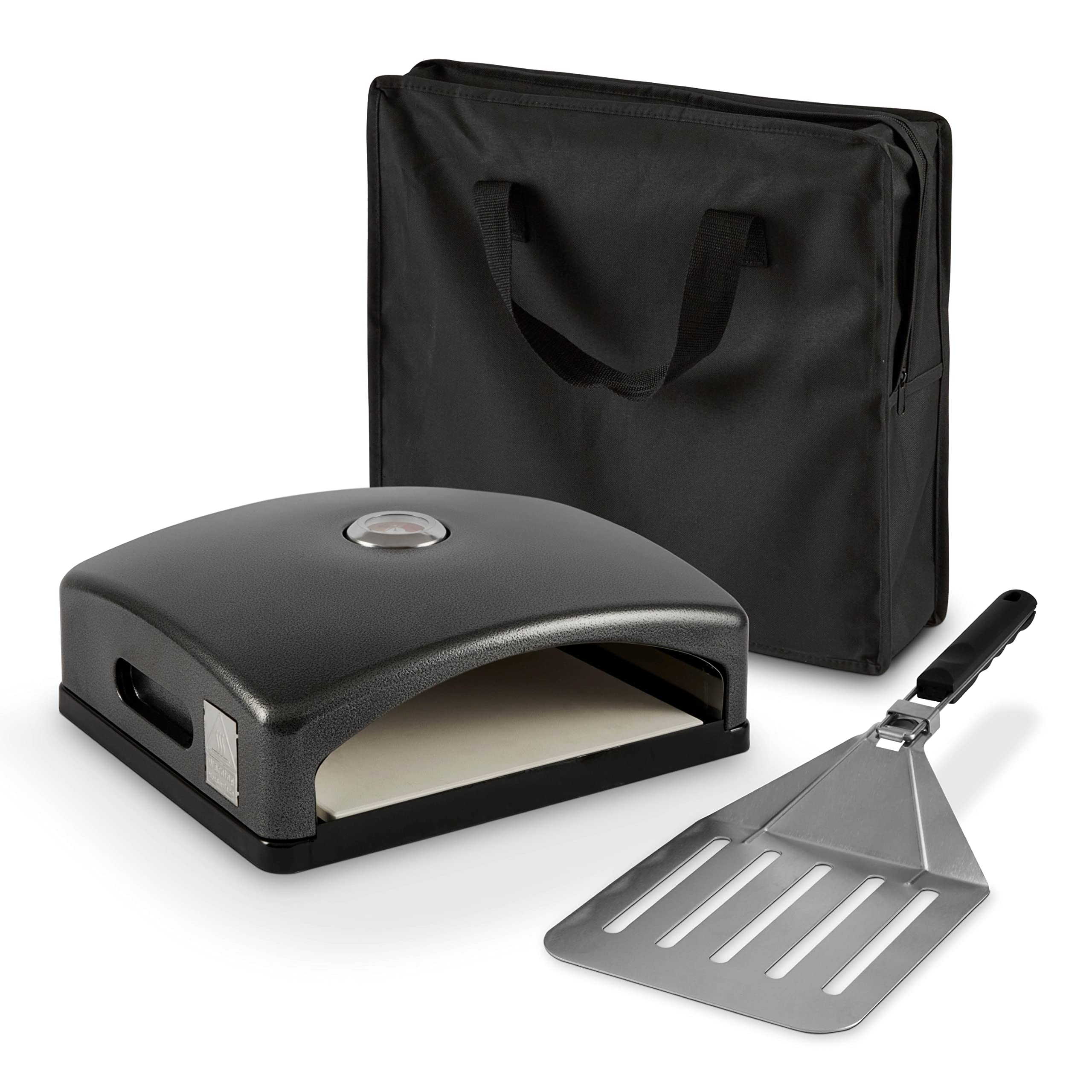 Tower Pizzazz BBQ Pizza Oven with Stone, Paddle & Bag – Fits 10" Pizzas