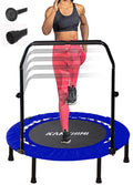 Kanchimi Folding Fitness Rebounder Trampoline with Handle – 150KG Max