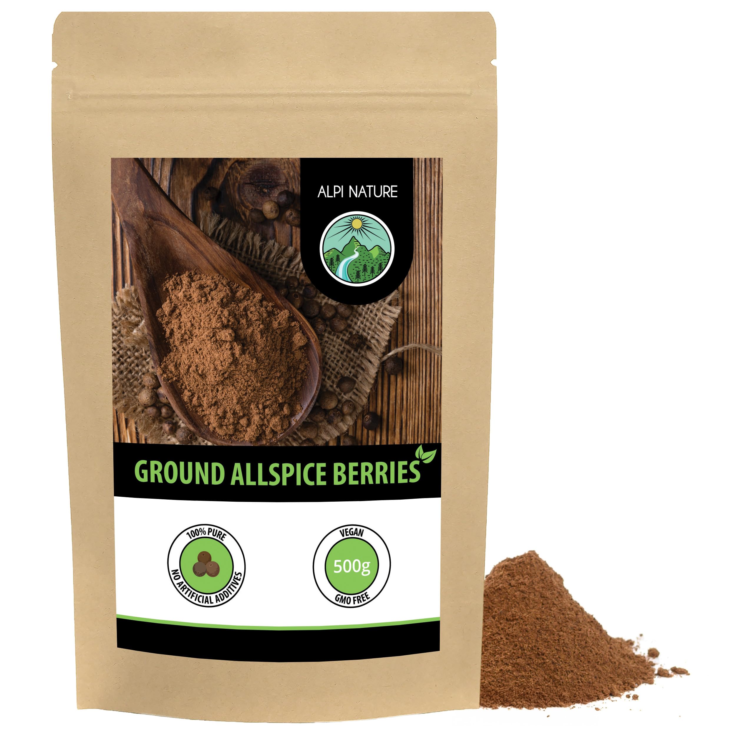 Alpi Nature Ground Allspice Berries – 500g Pimento Powder for Baking