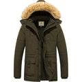 WenVen Men's Fleece Lined Winter Parka | Waterproof Windbreaker Jacket