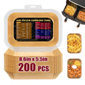 200PCS Air Fryer Liners for Ninja Dual & Chefman 5.6L