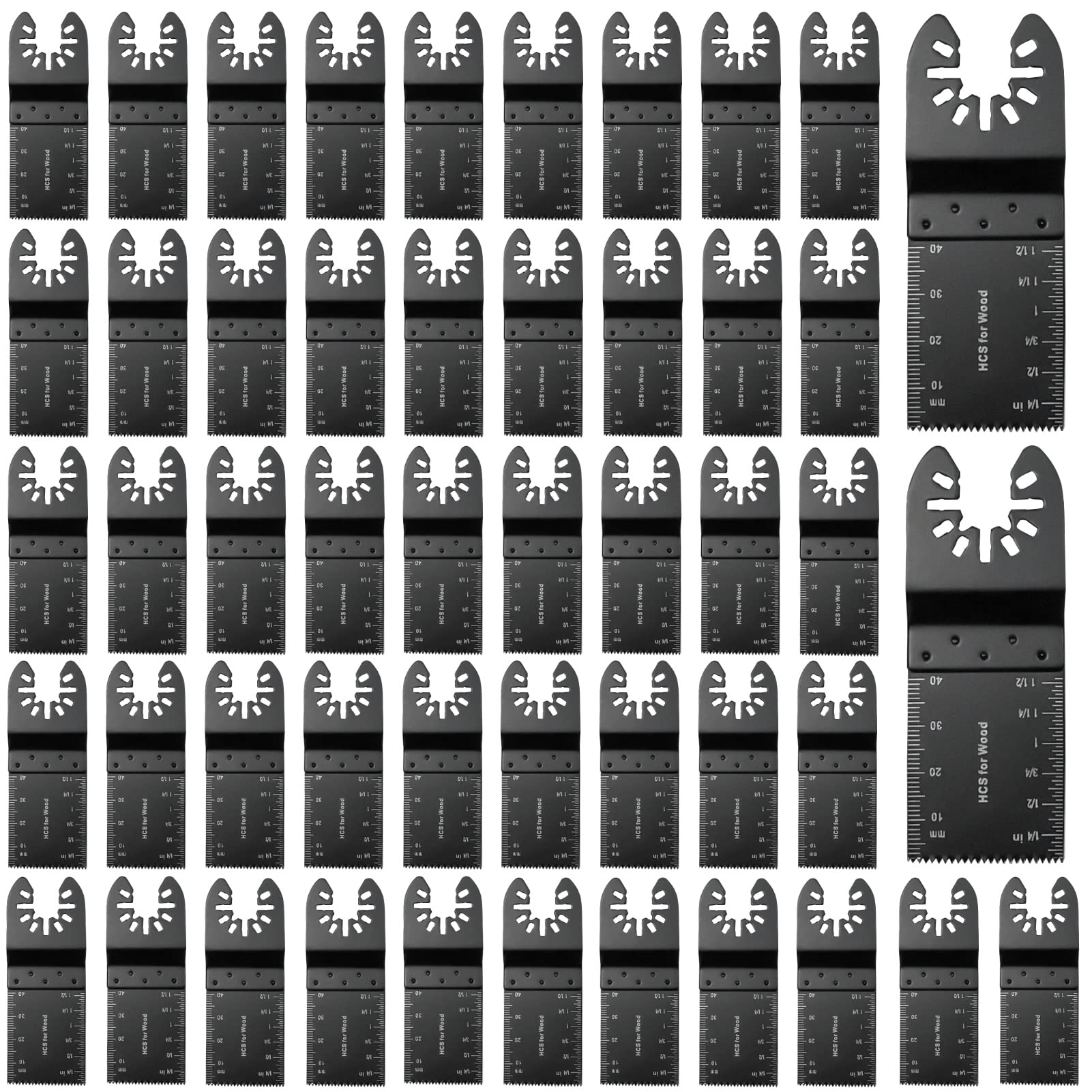 Meff-Mluk 50Pcs Oscillating Tool Blades | Universal Wood Saw Blades