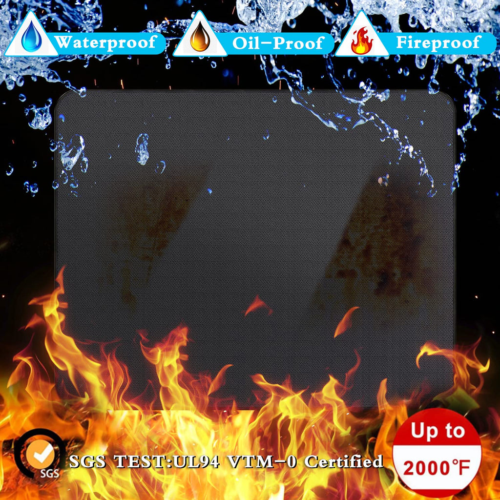 UBeesize Fireproof Grill Mat – 96x122cm Heat Resistant Floor Protector