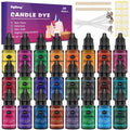 SigWong Liquid Candle Dye - 24 Colors Oil-Based Wax Coloring Kit