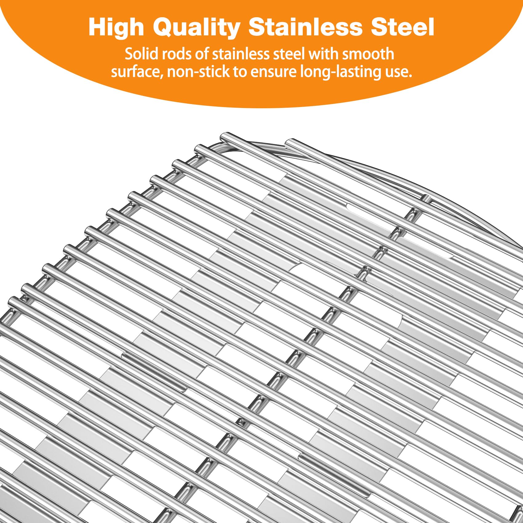 Onlyfire Stainless Steel Cooking Grate for Weber Q1000 Q1200 Q1400