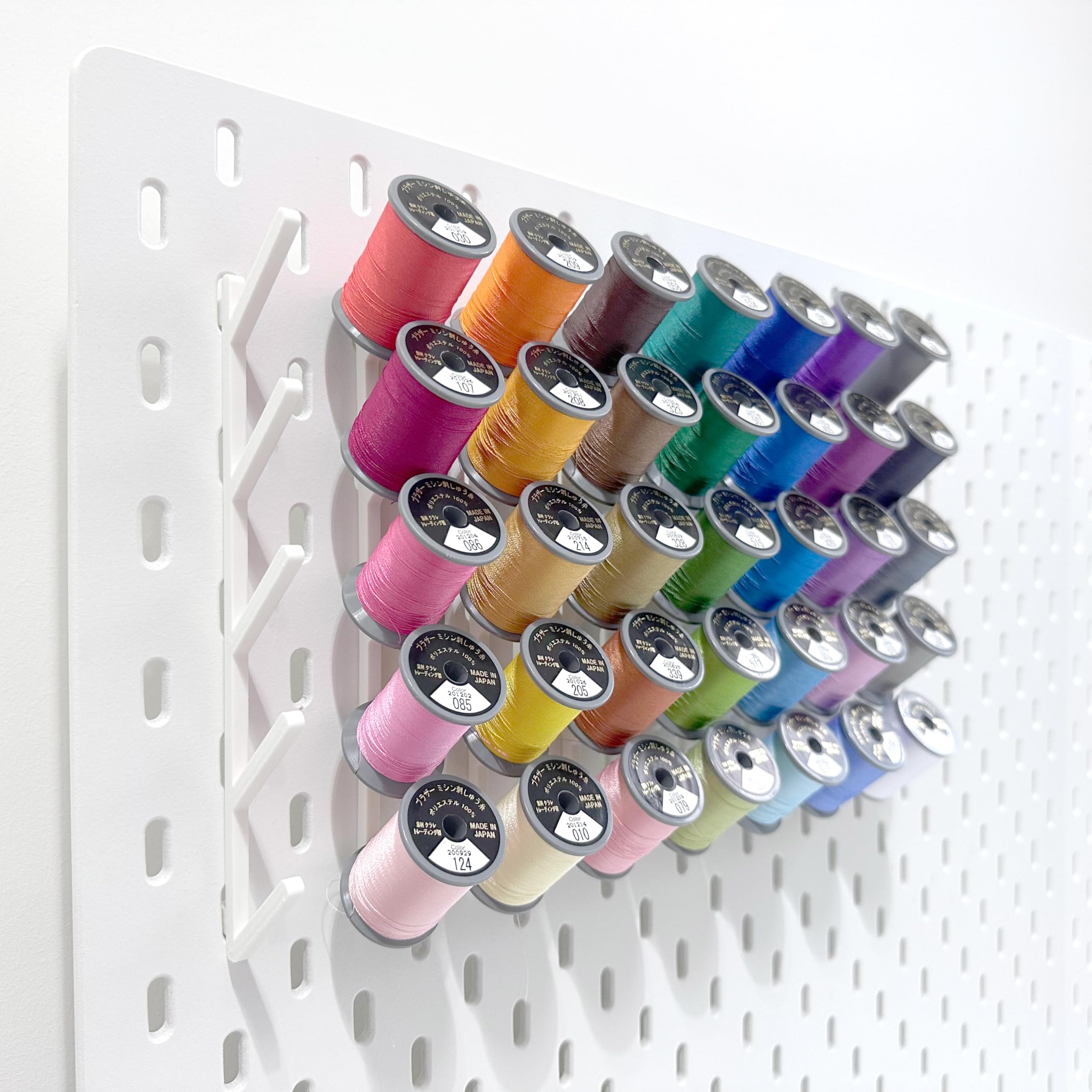 Thread Holders for IKEA Skadis Pegboard - 10 Pack