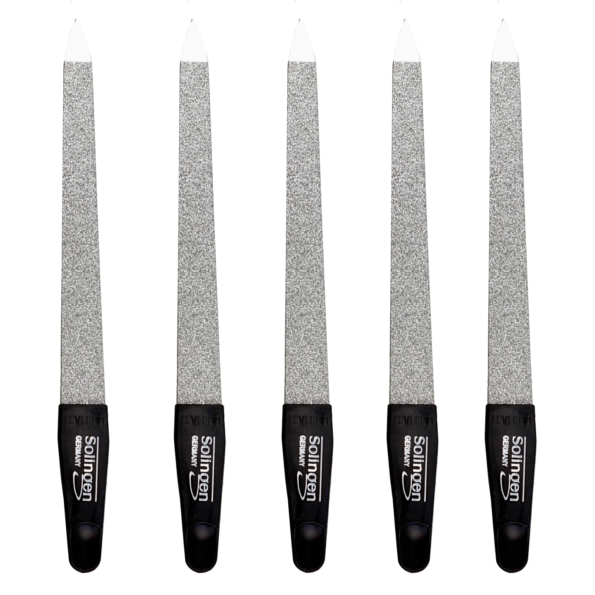 Sonnenschein Sapphire Nail Files - 5 Pack Coarse & Fine 11cm Set