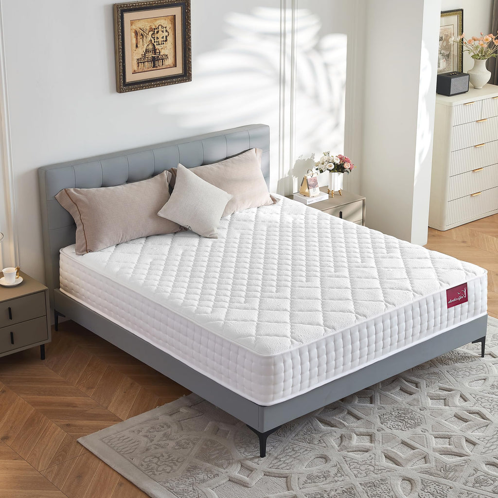 dosleeps Small Double Mattress 4FT | 10" Memory Foam & Pocket Sprung | 9-Zone Orthopedic Support, Breathable Cover