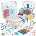 OWill 61PCS Ergonomic Crochet Hooks Set with Yarn and Storage Bag