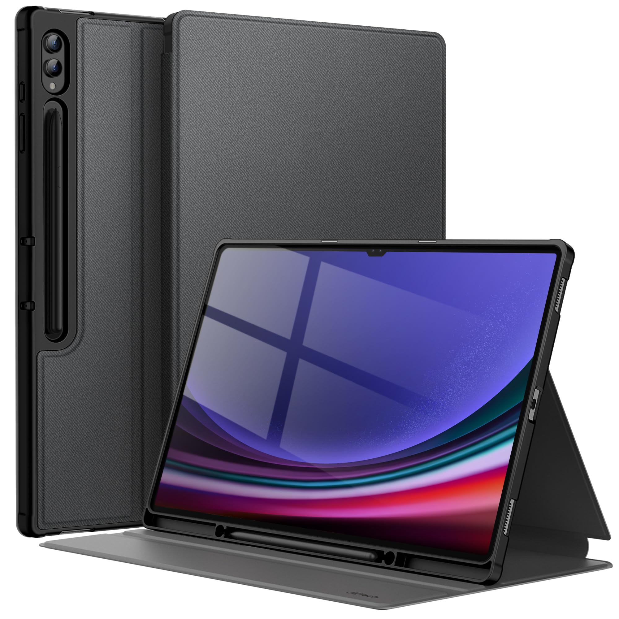 JETech Samsung Galaxy Tab S10/S9 Ultra Case – Slim Folio Stand Cover