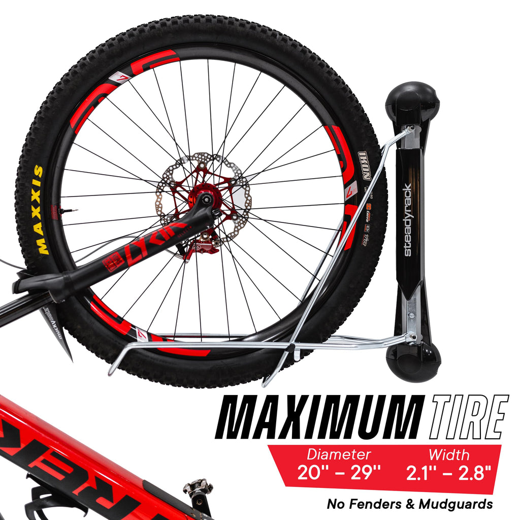Steadyrack Mountain Bike Rack – Wall Mounted Steel Storage for MTB