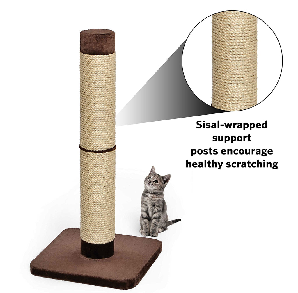 MidWest Forte XXL Cat Scratching Post – Durable Sisal Wrap, Brown