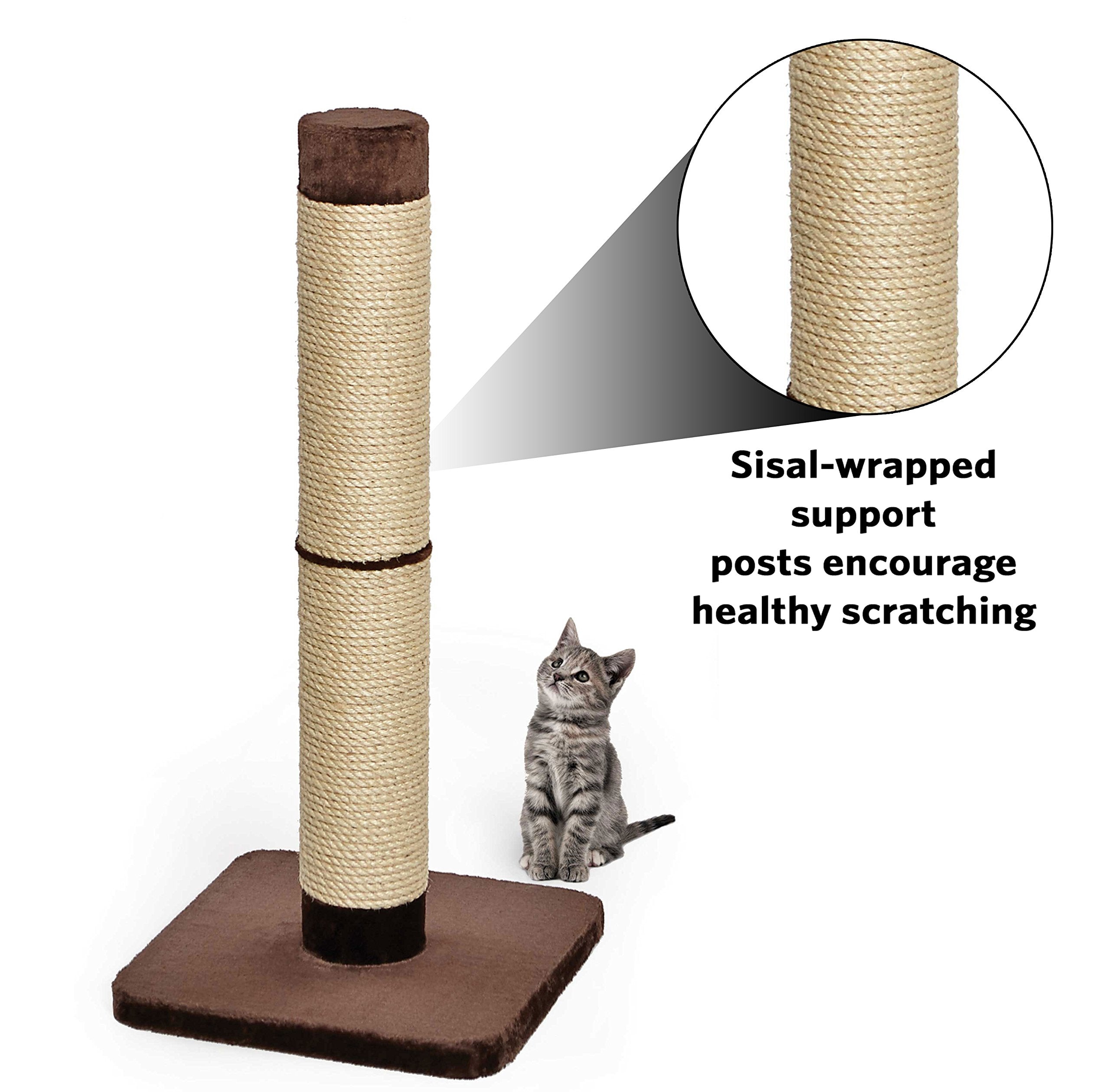 MidWest Forte XXL Cat Scratching Post – Durable Sisal Wrap, Brown