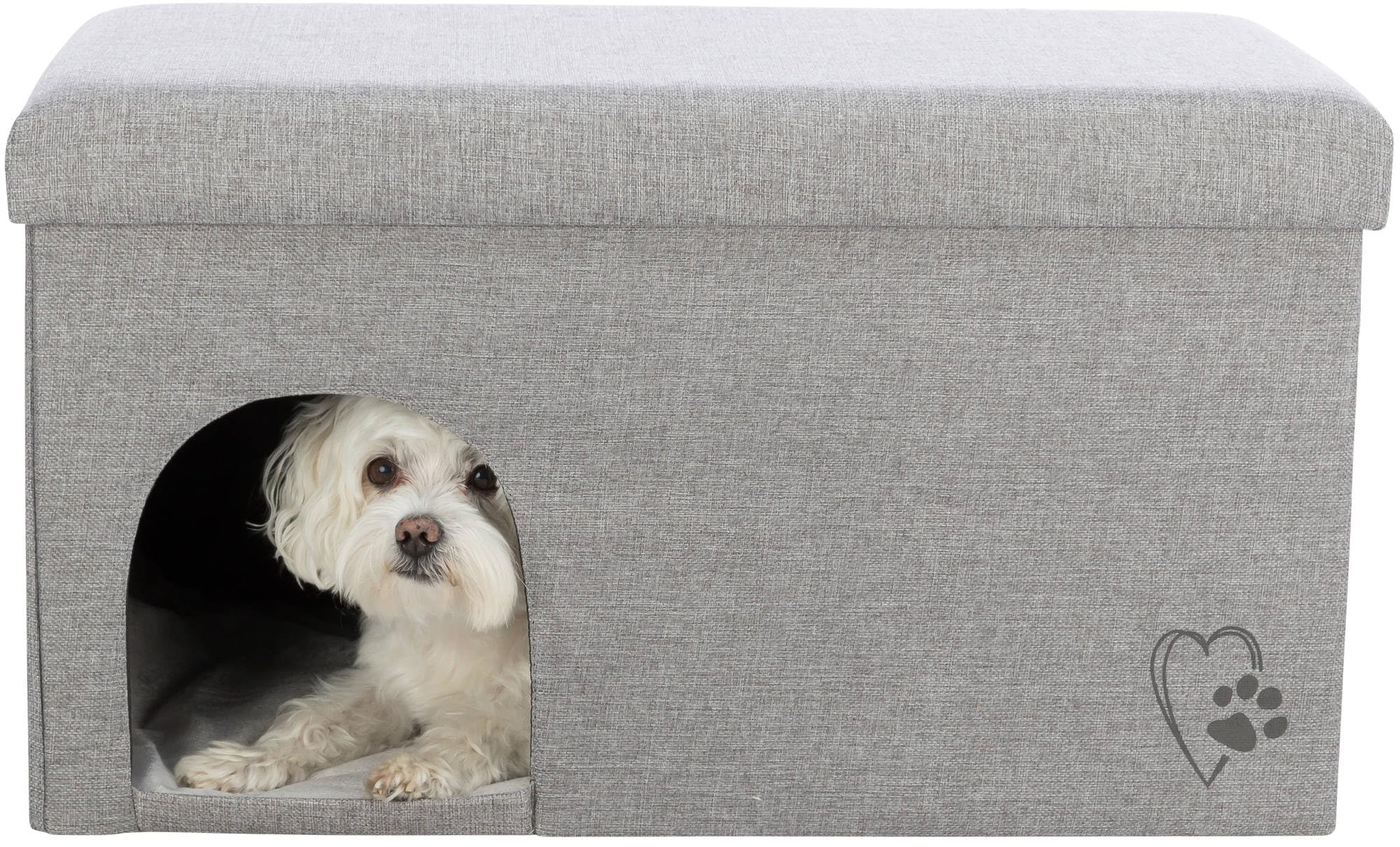 Trixie Kimy Cave – Foldable Woven Fabric Pet Bed for Cats and Dogs