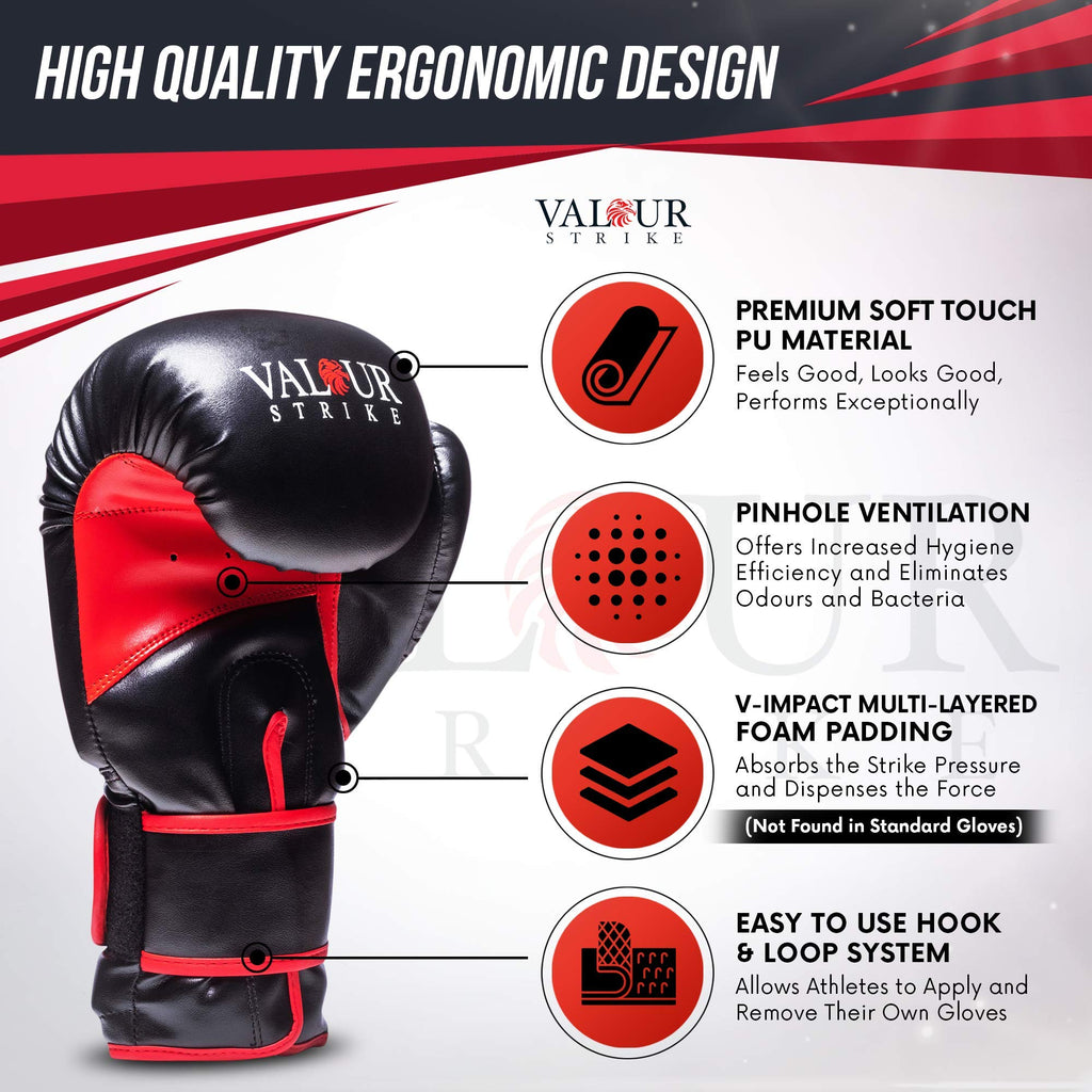 Valour Strike Eagle Force Boxing Gloves | Pro Sparring MMA Muay Thai