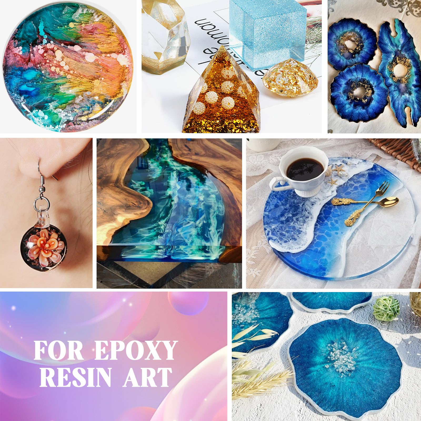 Ghguole 2 Gallon Epoxy Resin Kit – Crystal Clear Casting & Coating Resin