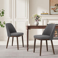 MALOL Thick Wood-base Dining Chairs Set of 2, Upholstered Kitchen Chairs with Solid Wood Legs and Thick Seat Cushion - image 1