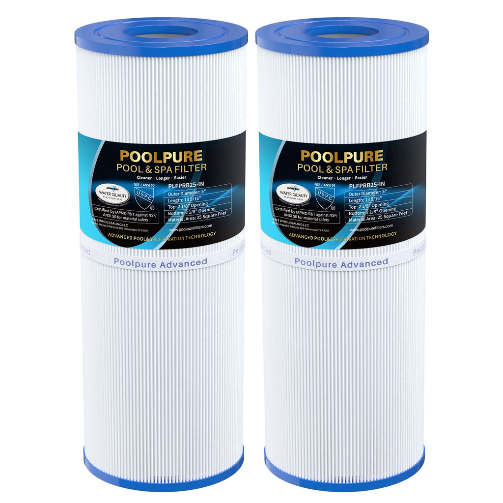 POOLPURE Hot Tub Filter Replacement | PRB25-IN, C-4326, FC-2375 | 2 Pack
