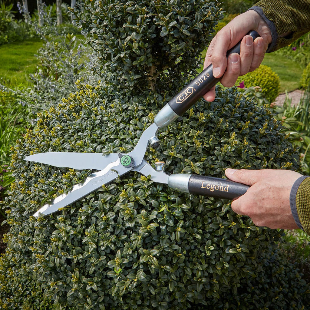 C.K Classic Legend Golden Hedge Shears – Wavy Edge Forged Steel