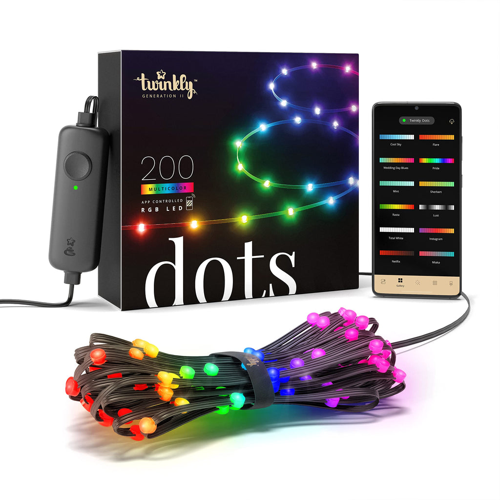 Twinkly Dots 10m Flexible RGB LED Strip | Smart App Control | 200 LED