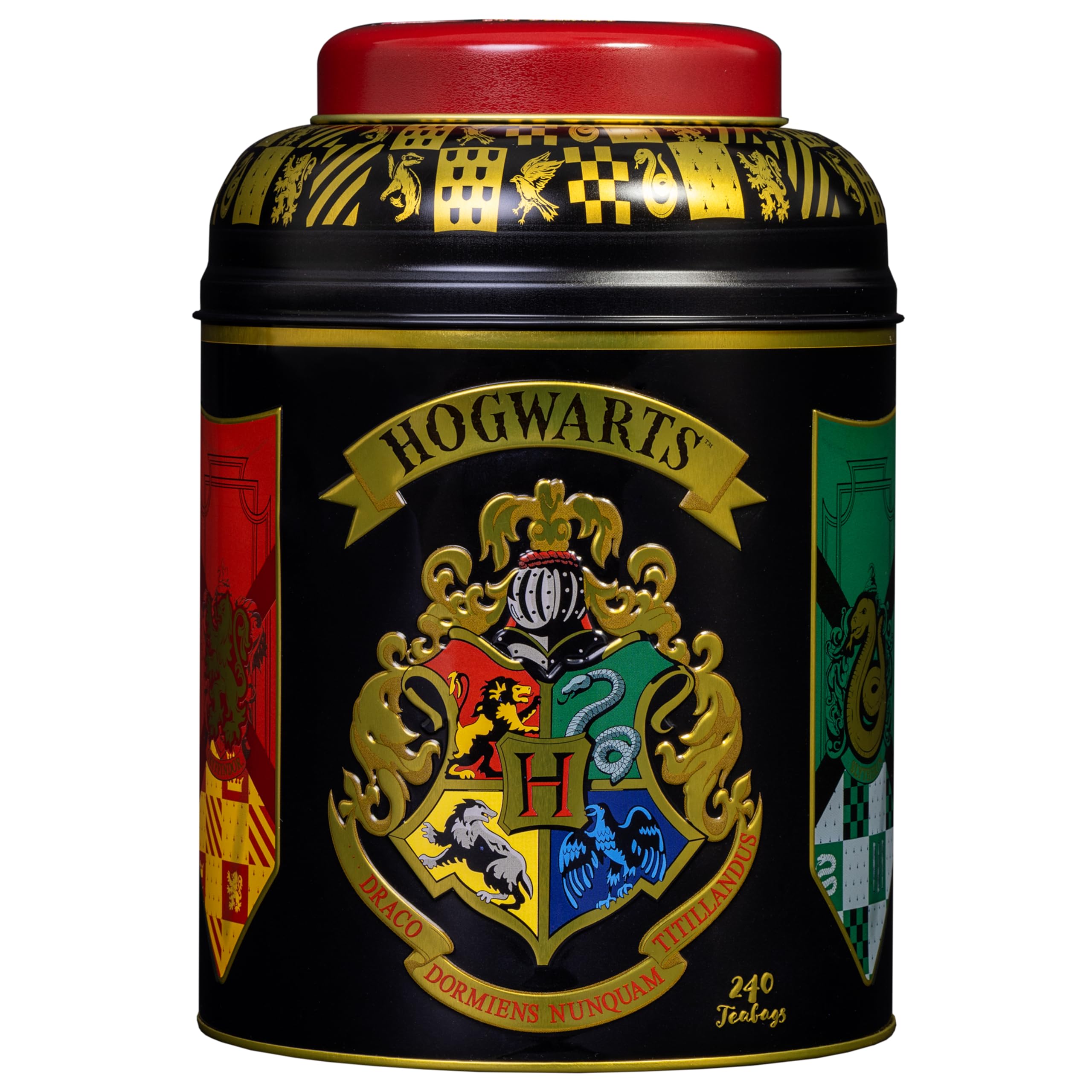 Harry Potter Hogwarts House Crest Tea Caddy - 240 English Breakfast Teabags