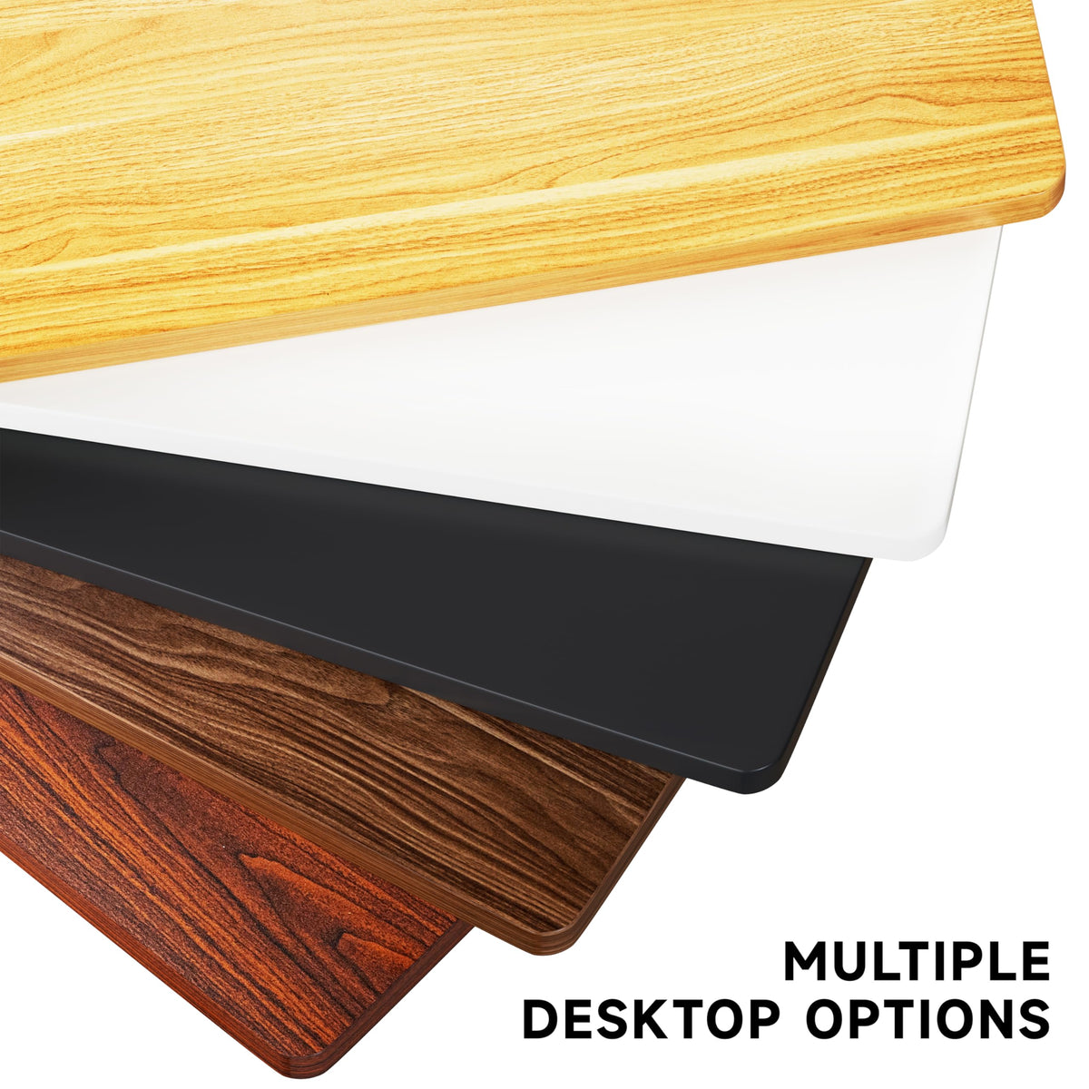 BIZUM Table Top 120 x 60 cm Desk Top Desktop for Height Adjustable Electric Standing Desk, Dining Tables and More DIY - 25 mm Sturdy Durable White