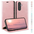 HUOUH Samsung Galaxy A56 Wallet Case - RFID Blocking Leather Folio