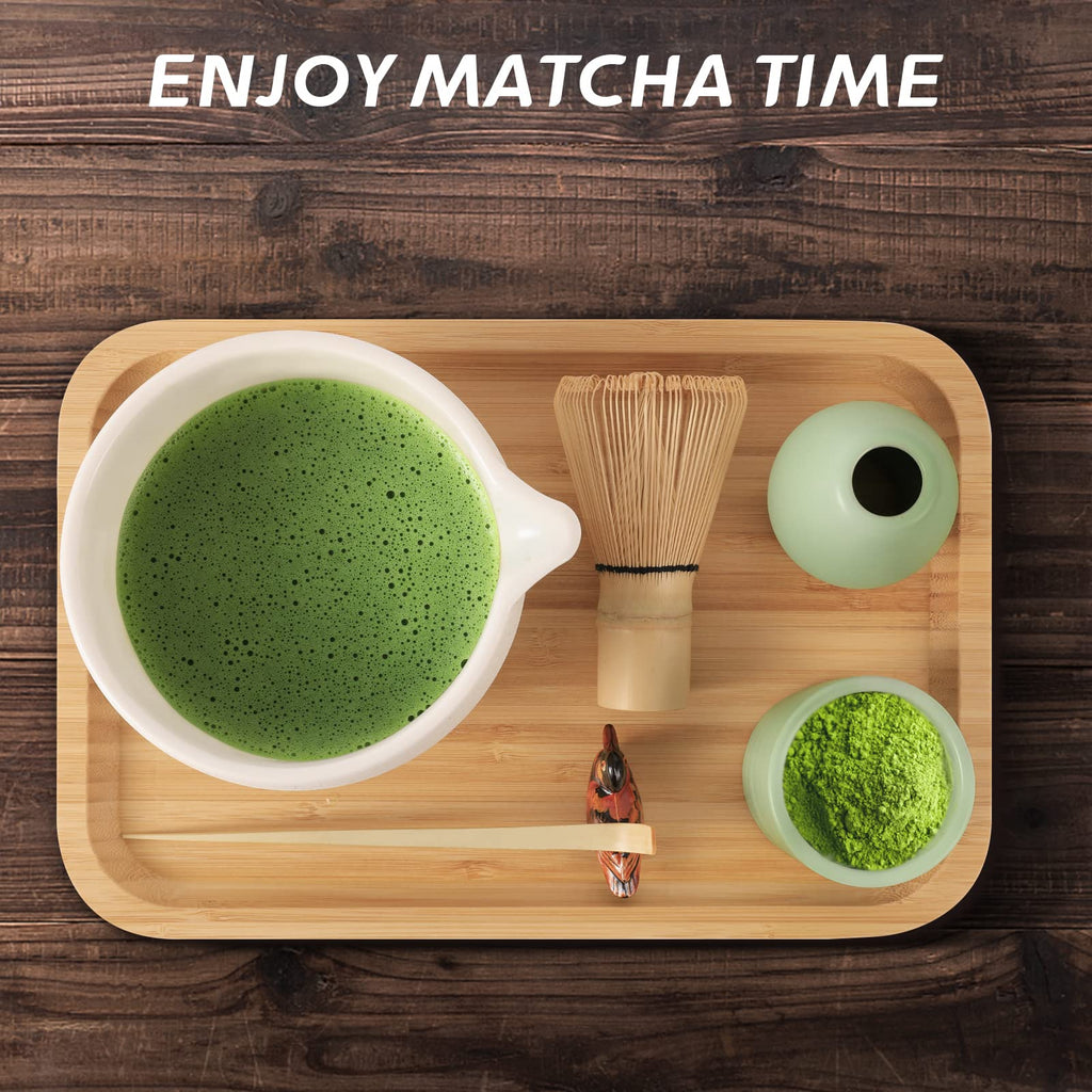 Artcome Japanese Matcha Tea Set | 10-Piece Bamboo & Ceramic Kit