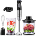 Yabano 5-in-1 Immersion Hand Blender – 12-Speed Stainless Steel Set