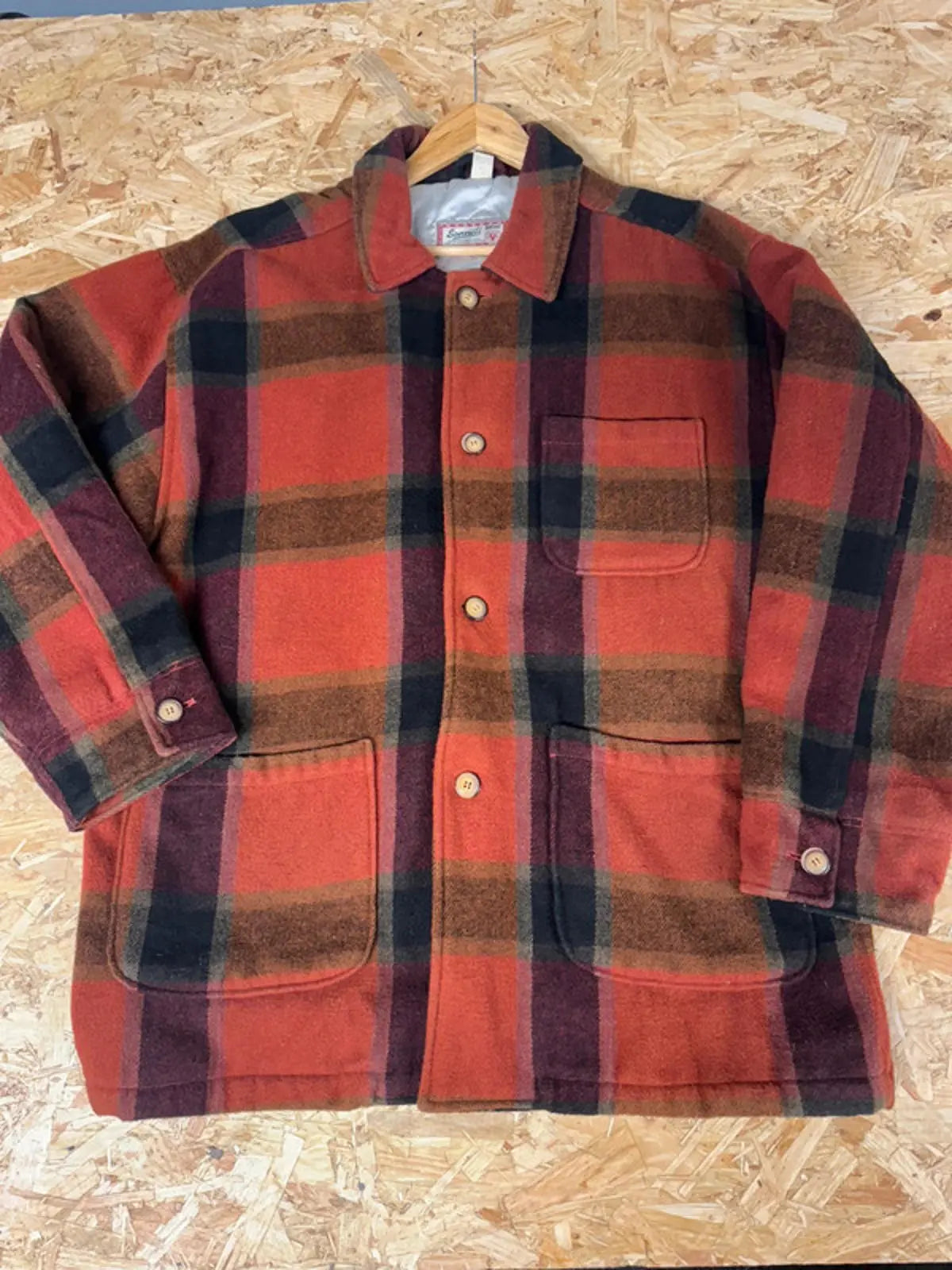 Original Vintage 90s Sonneti Men’s Carpet Coat Jacket XL