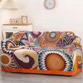 DECMAY Boho Throw Blanket | Large Organic Cotton Ethnic Sofa Cover