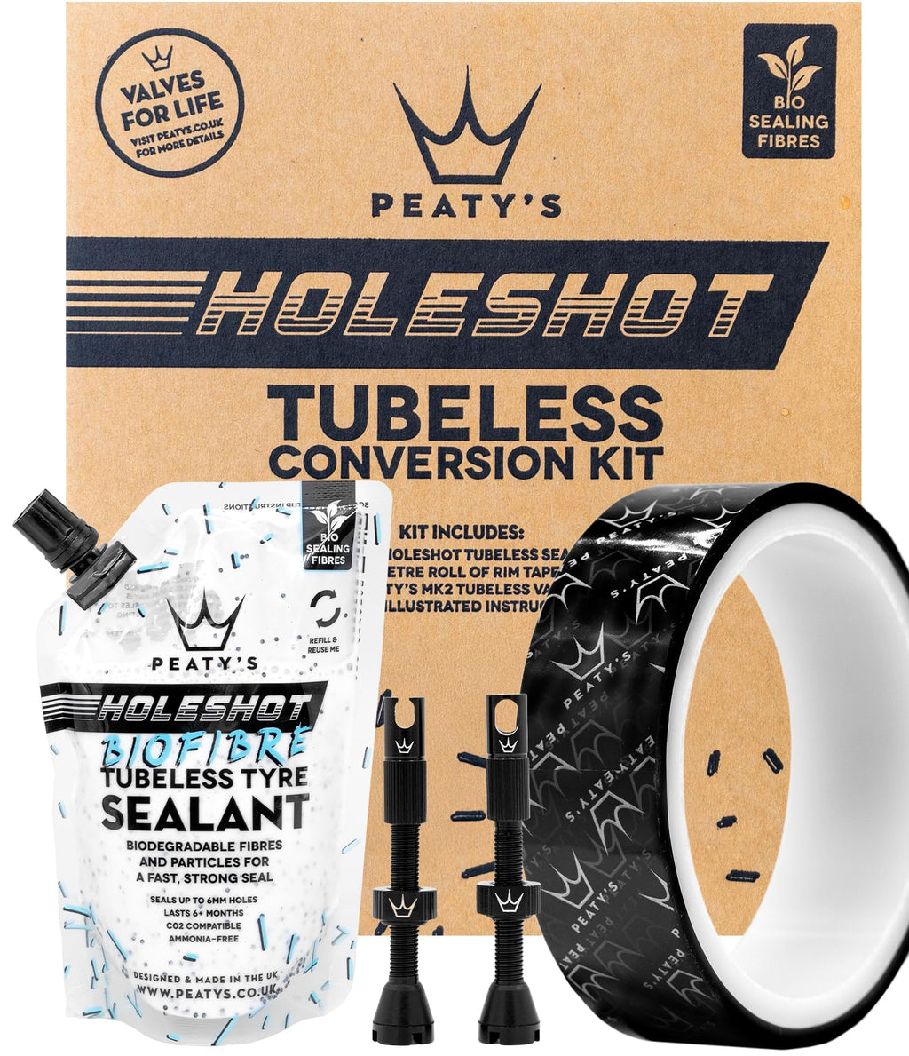 Peaty's Tubeless Wheel Conversion Kit - XC & Trail - 25mm Tape | Black