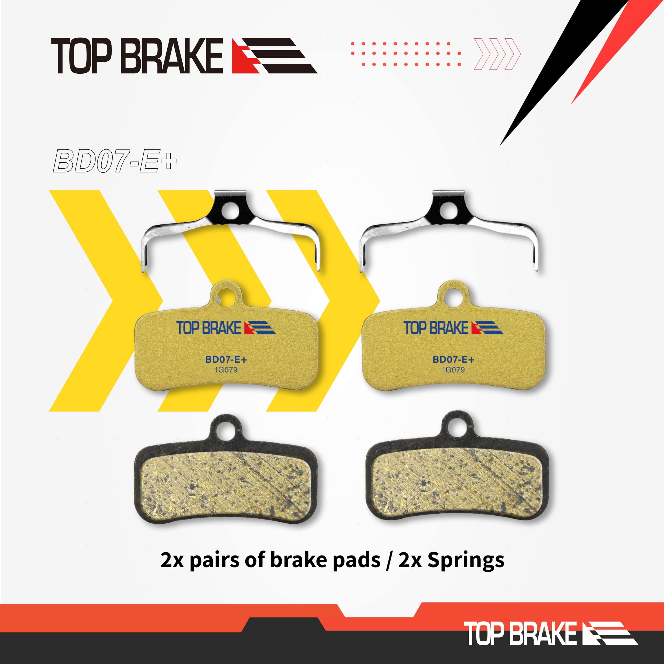TOP BRAKE 2 Pairs Disc Brake Pads for Shimano 4-Piston Saint Zee XT