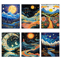 Jolof Store 6 Pack Landscape Diamond Painting Kits | 5D Full Drill DIY Art
